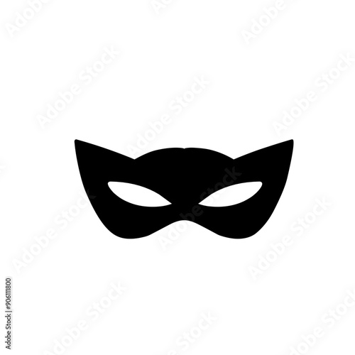 superhero mask silhouette icon