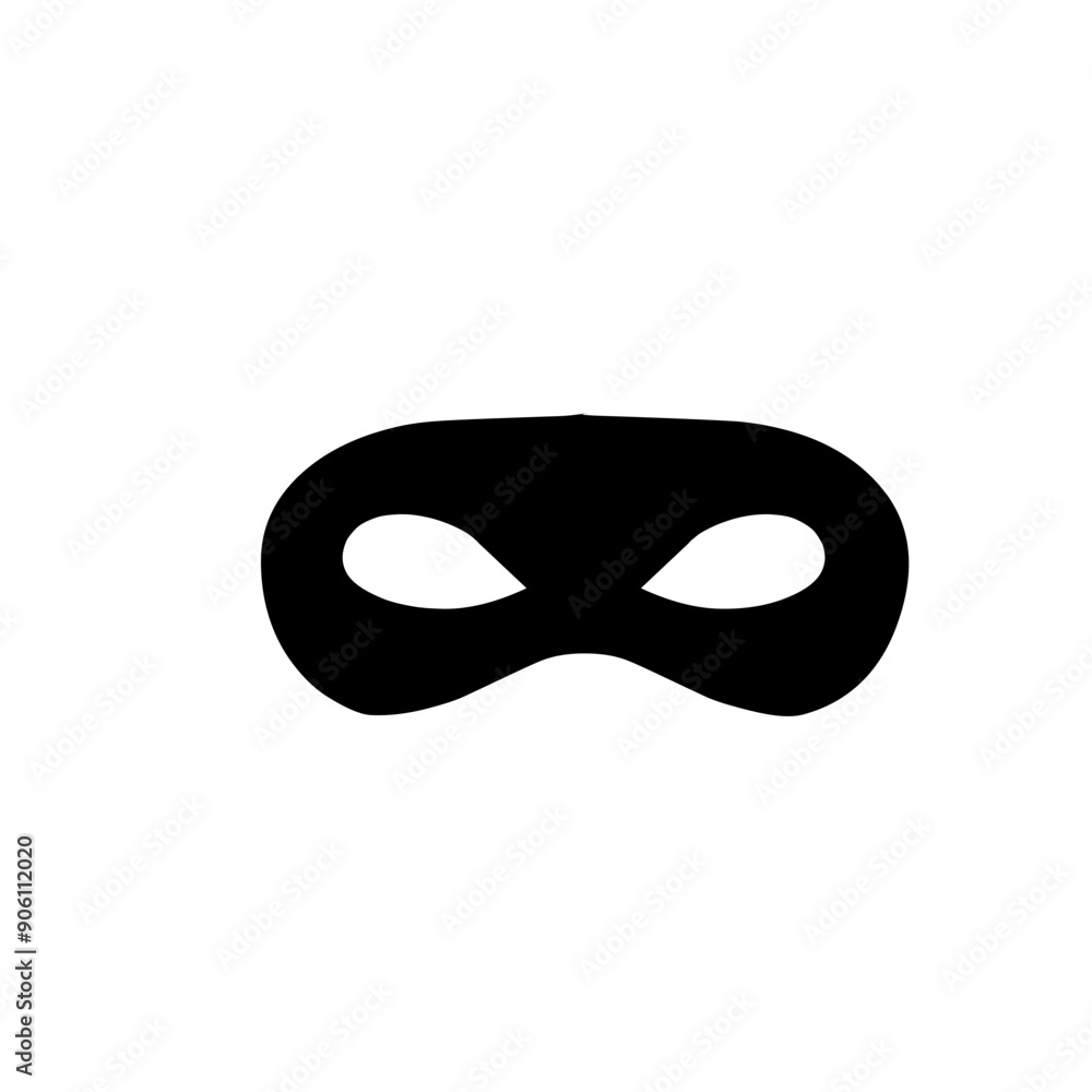 superhero mask silhouette icon superhero mask silhouette icon