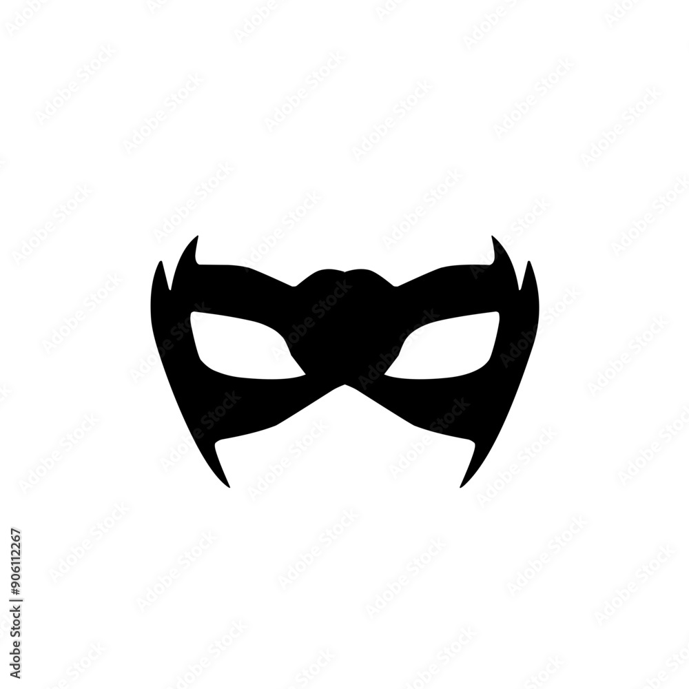 superhero mask silhouette icon superhero mask silhouette icon