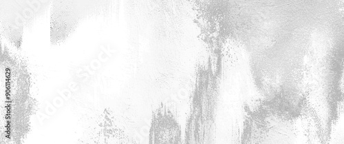 Vector white grunge wall texture for background, wet concrete wall, stain on white concrete wall texture background. 