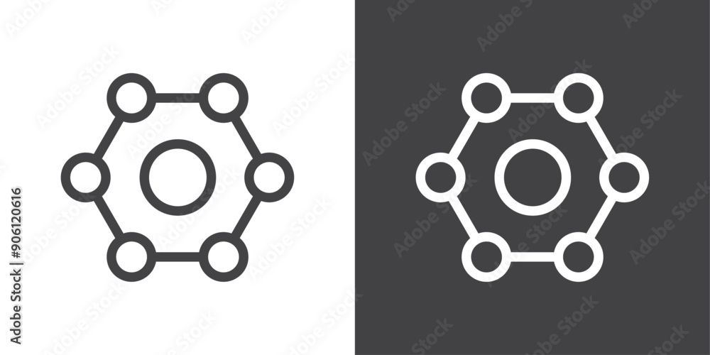 Valokuva Antioxidant icon vector logo set collection for web app ui