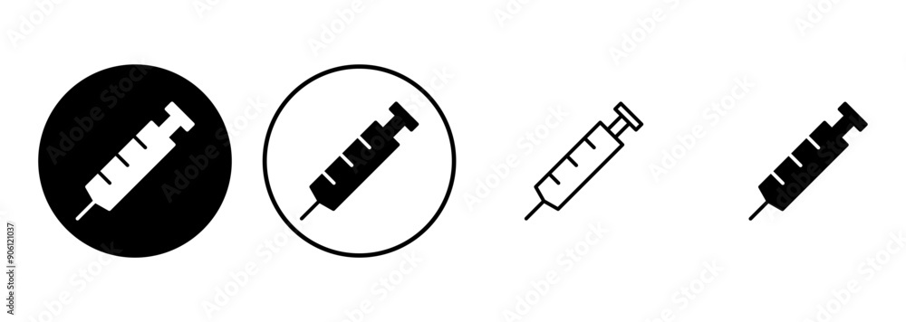 Syringe icon set. injection icon vector. Syringe icon set. injection icon vector.