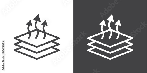 Breathable icon vector logo set collection for web app ui