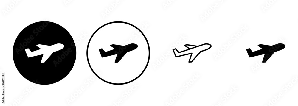 Plane icon set. Airplane icon vector. Flight transport symbol. Travel illustration. Holiday symbol Plane icon set. Airplane icon vector. Flight transport symbol. Travel illustration. Holiday symbol