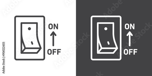 Electric switch icon vector logo set collection for web app ui
