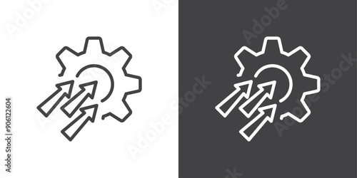 Efficiency icon vector logo set collection for web app ui