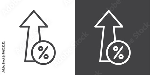 high percentage icon vector logo set collection for web app ui