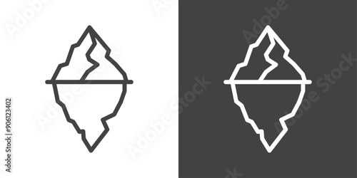 Iceberg Icon vector logo set collection for web app ui