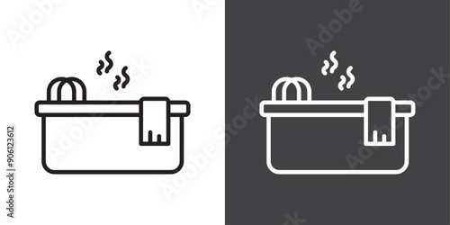 Jacuzzi icon vector logo set collection for web app ui