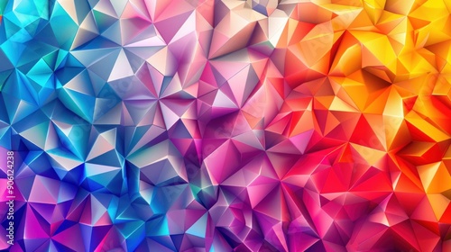 Abstract Colorful Geometric Shapes