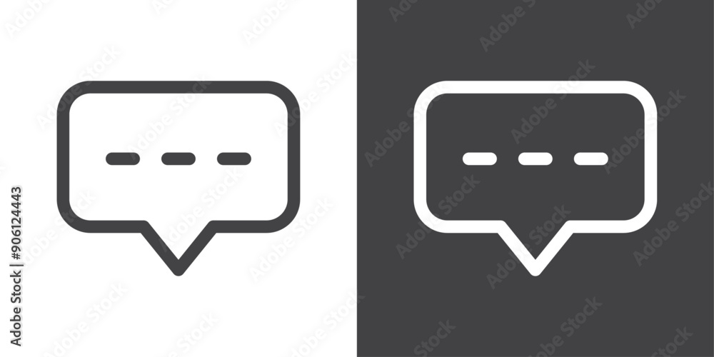 Messaging icon vector logo set collection for web app ui Messaging icon vector logo set collection for web app ui