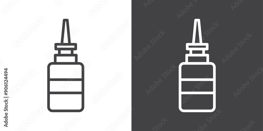 Nasal spray bottle icon vector logo set collection for web app ui Nasal spray bottle icon vector logo set collection for web app ui