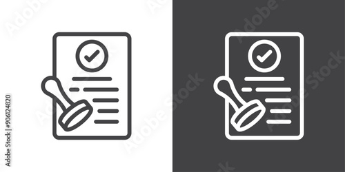 Permit icon vector logo set collection for web app ui