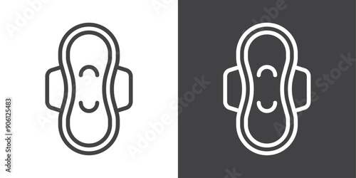 Sanitary pad icon vector logo set collection for web app ui