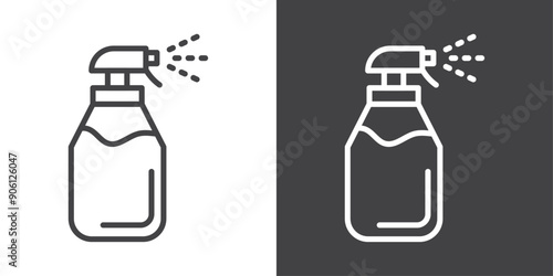 Spray bottle icon vector logo set collection for web app ui