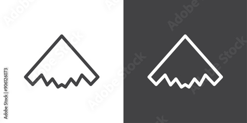 Stealth plane icon vector logo set collection for web app ui