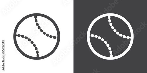 Tennis ball icon vector logo set collection for web app ui