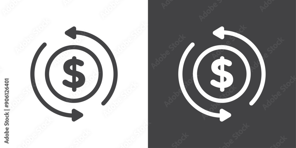 Turnover icon vector logo set collection for web app ui Turnover icon vector logo set collection for web app ui