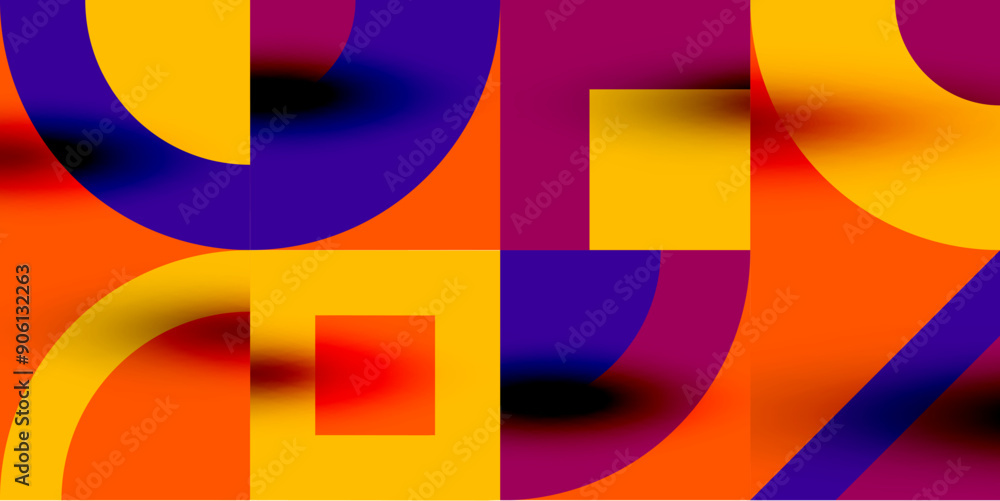 Neo memphis geometric pattern with circles, squares. Pop art abstract background for covers, banners, flyers and posters and other templates Neo memphis geometric pattern with circles, squares. Pop art abstract background for covers, banners, flyers and posters and other templates