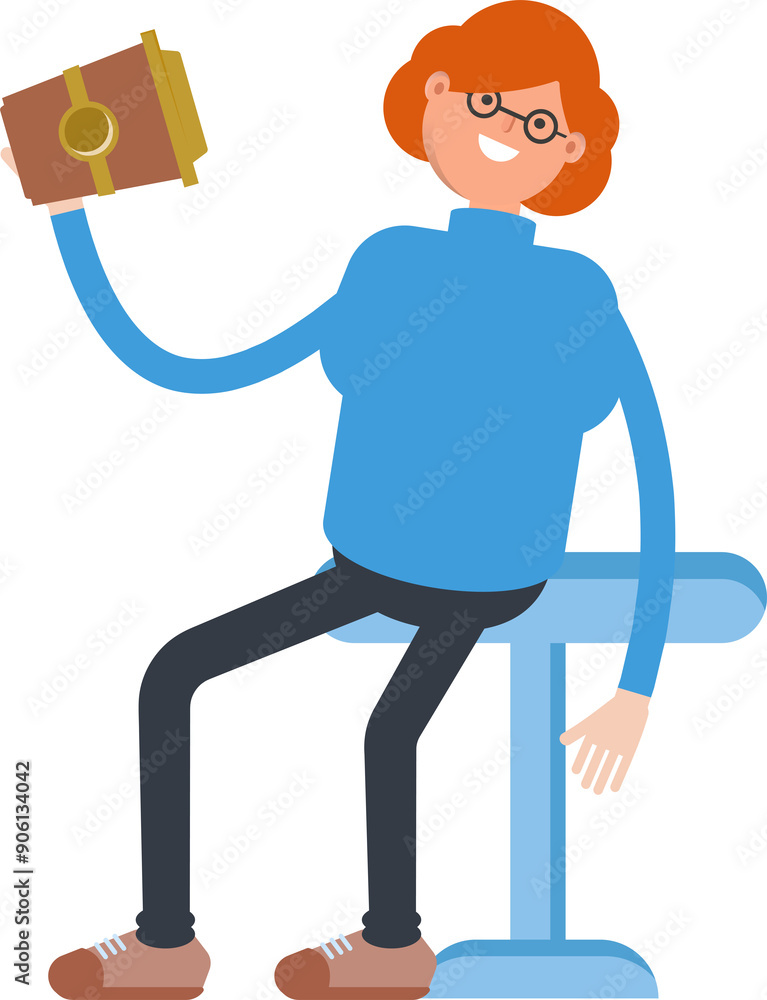 Woman Character Drinking Coffee
Woman Character Drinking Coffee