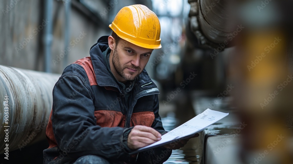 Quality Assurance Manager Reviewing Specifications and Documentation of Pipe Relining Project: Preparation, Installation, Quality Checks, and Curing Techniques for Various Pipe Types and Sizes Quality Assurance Manager Reviewing Specifications and Documentation of Pipe Relining Project: Preparation, Installation, Quality Checks, and Curing Techniques for Various Pipe Types and Sizes