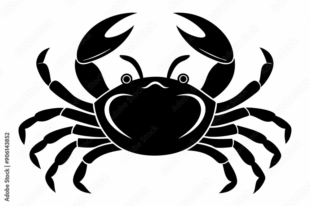Sea Crab Vector Silhouette, Crab icon
Sea Crab Vector Silhouette, Crab icon