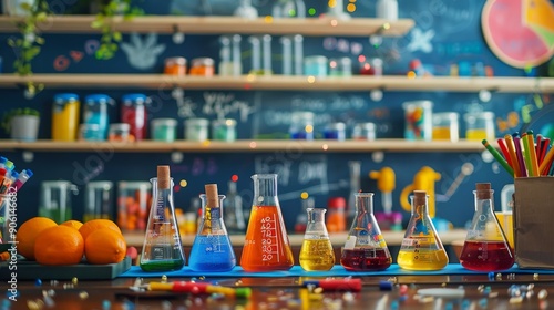 Wallpaper Mural Background filled with playful colors and toys creates a fun and vibrant atmosphere for children in a modern playroom aliamj Torontodigital.ca