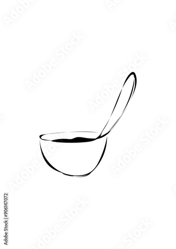 Schale mit Löffel 