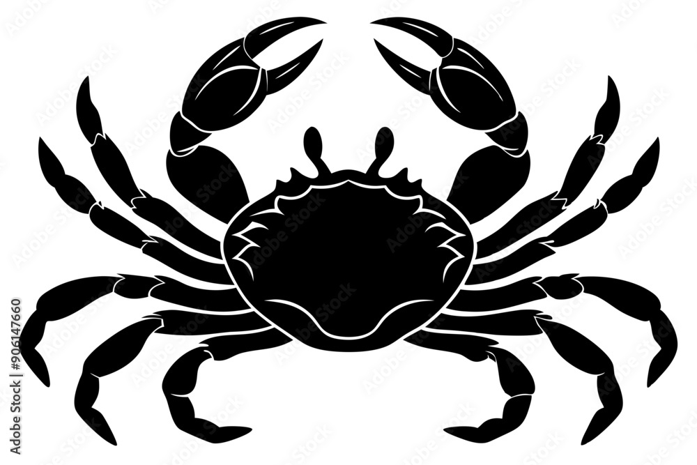 Sea Crab Vector Silhouette, Crab icon
Sea Crab Vector Silhouette, Crab icon