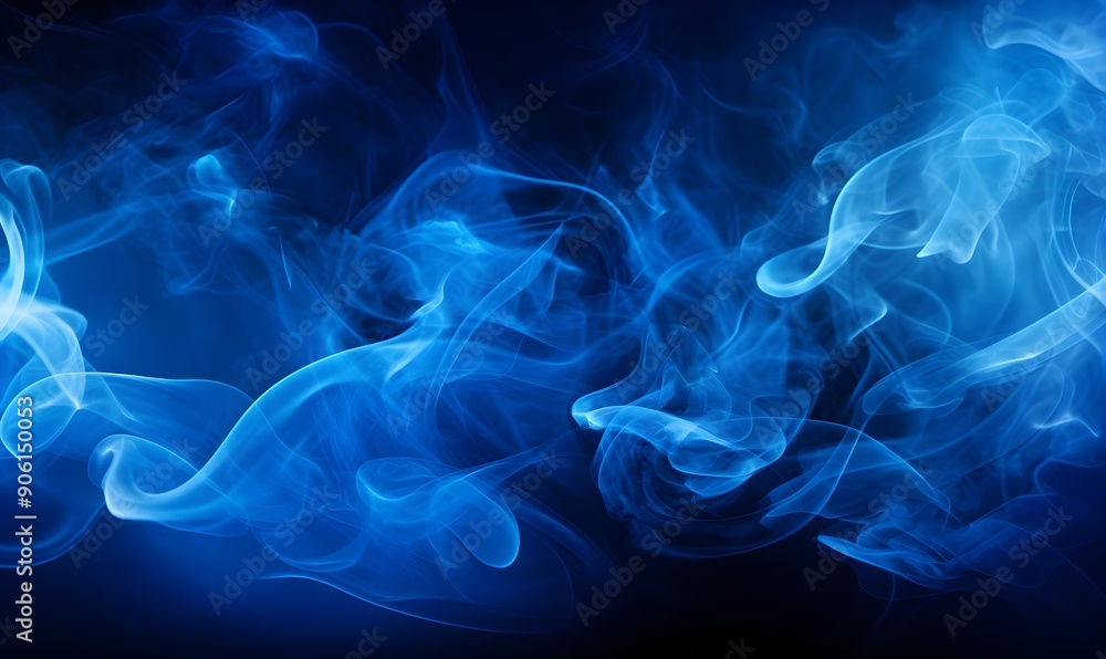 Smoke background, abstract blue smoke Smoke background, abstract blue smoke