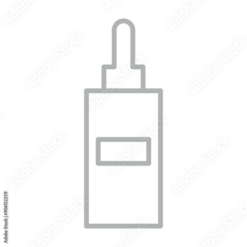 Serums and Essences Line Grey Icon Design