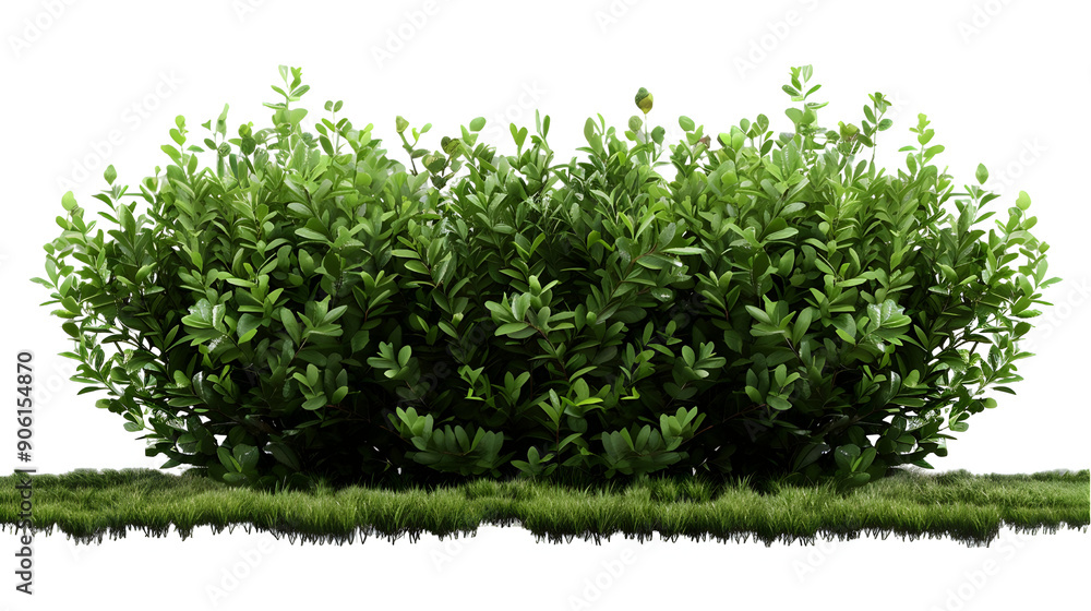 Fototapeta premium green garden tree isolated on white background,generative ai