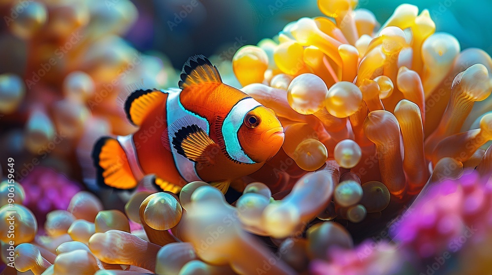 Vibrant Image of a Clownfish Vibrant Image of a Clownfish