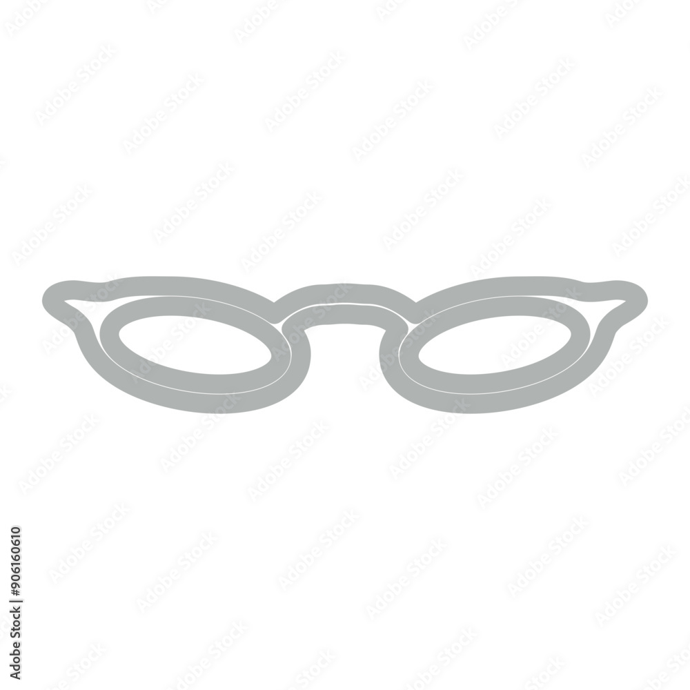 Glasses Line Grey Icon Design Glasses Line Grey Icon Design