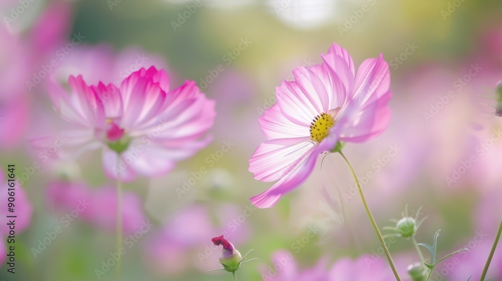 Beautiful flowers growing in green fields in beautiful spring Beautiful flowers growing in green fields in beautiful spring