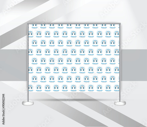 creative step and repeat banner backdrop design template
