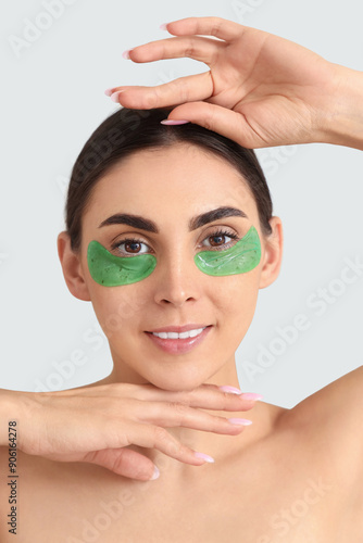 Pretty young woman with und...