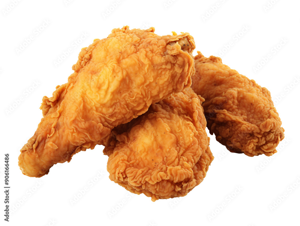 a group of fried chicken