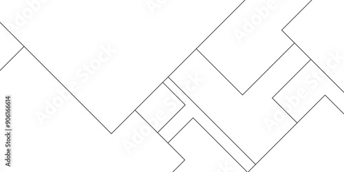 Abstract industrial Design random lines black on white background.Geometric seamless minimalist pattern with straight lines design.luxury black geometric random chaotic lines.squares and triangle line