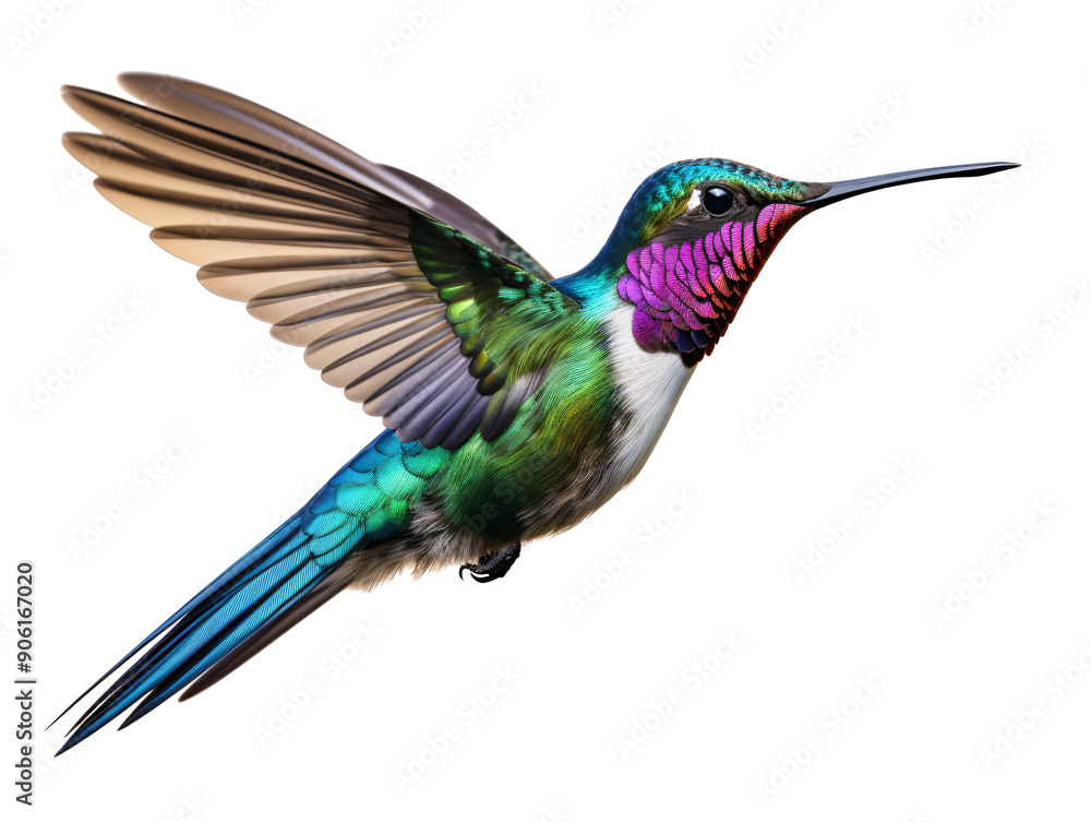 Fototapeta premium a colorful hummingbird flying