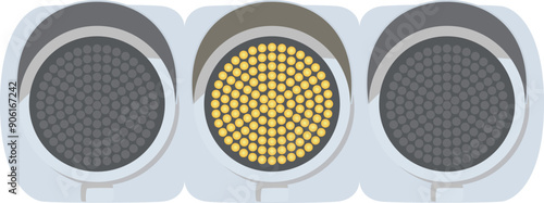 LED式交通信号機（黄信号）