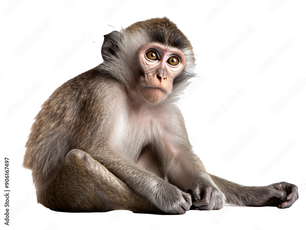 a monkey sitting on the floor a monkey sitting on the floor