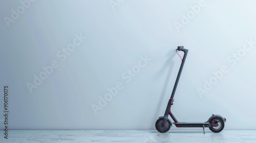 Electric scooter on a white background. Eco-friendly alternative transport.