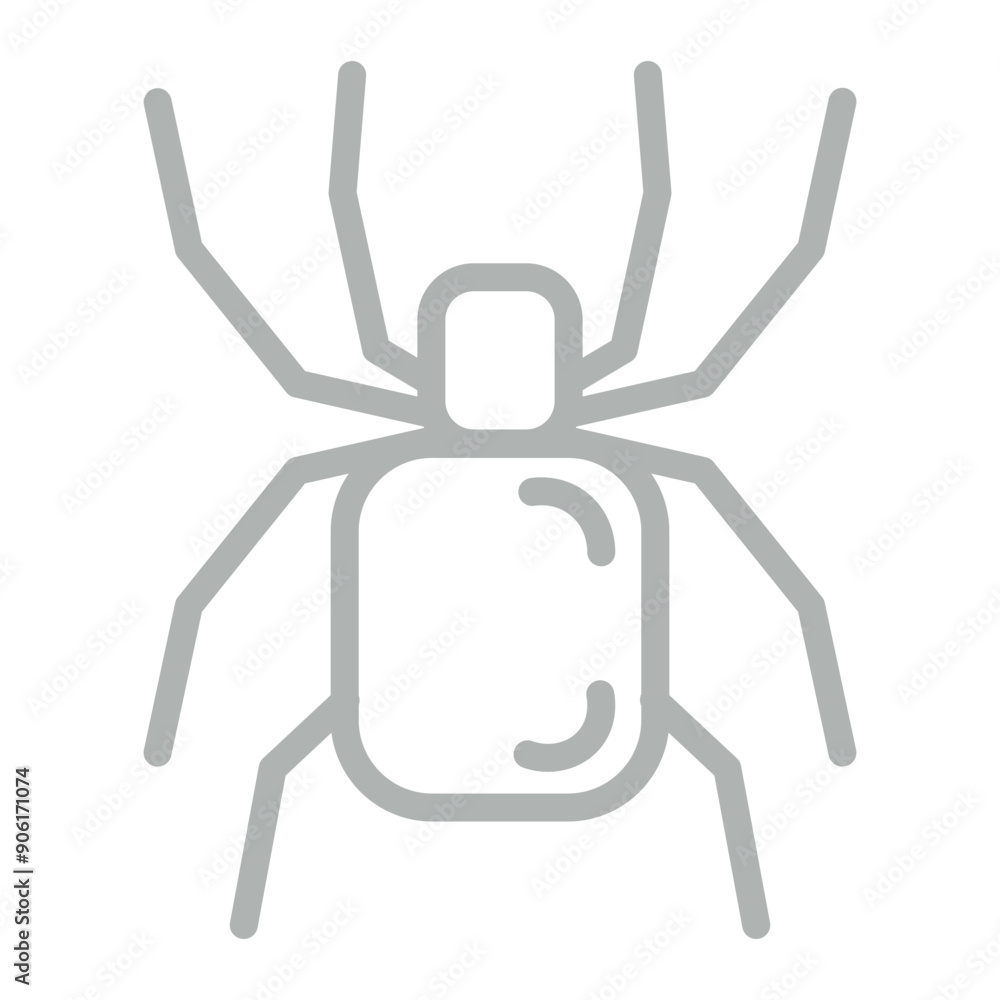 Tarantula Vector Line Grey Icon Design Tarantula Vector Line Grey Icon Design