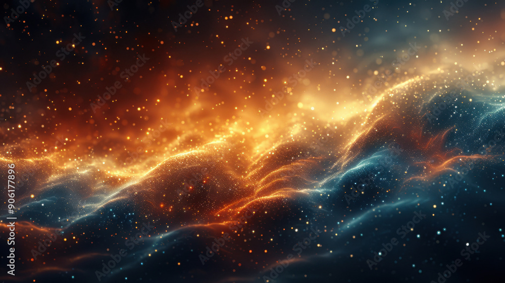 Starry Nebula in the Vast Universe: Astronomical Beauty with Twinkling Stars and Ethereal Clouds Starry Nebula in the Vast Universe: Astronomical Beauty with Twinkling Stars and Ethereal Clouds