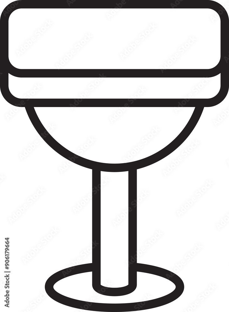 Stool Line Icon Illustration Stool Line Icon Illustration
