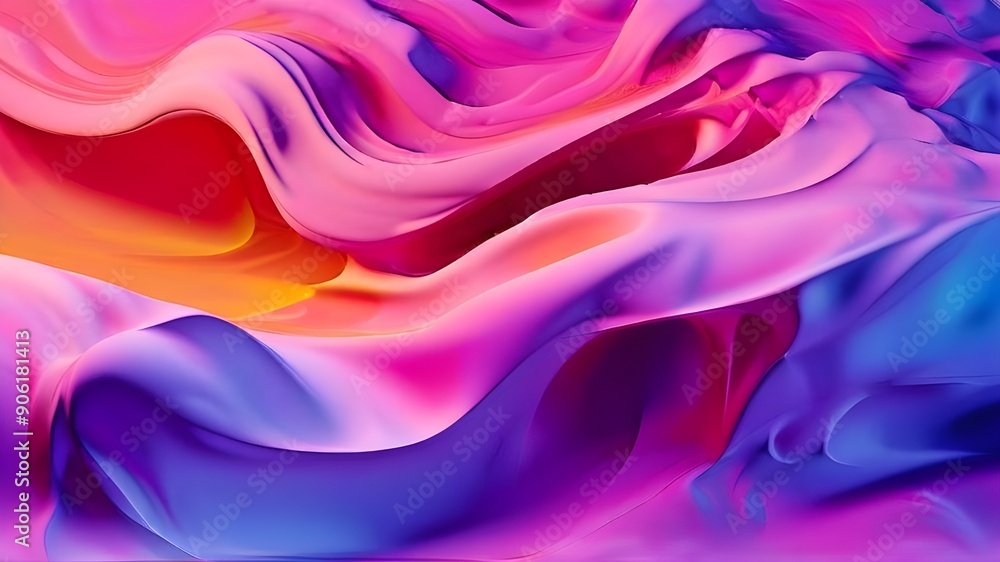 Obraz premium Abstract colorful wavy dimension layers background liquid shape, abstract background with waves