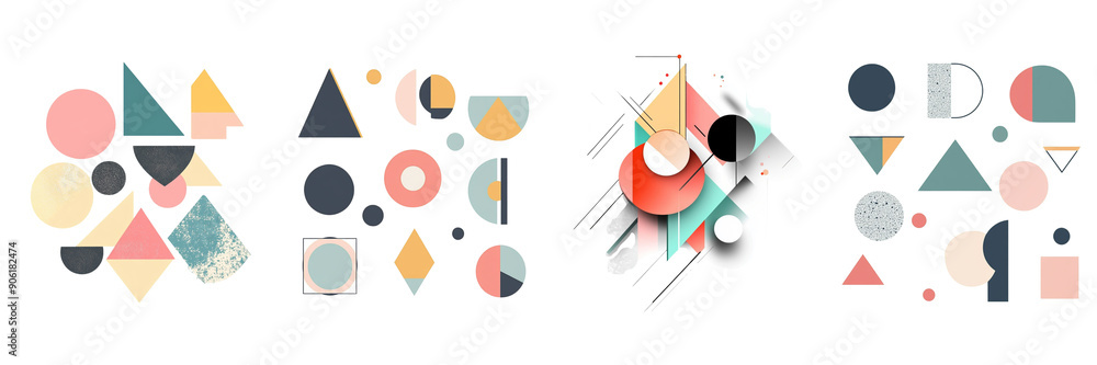 minimalist geometric shapes including circles isolated on transparent png background minimalist geometric shapes including circles isolated on transparent png background