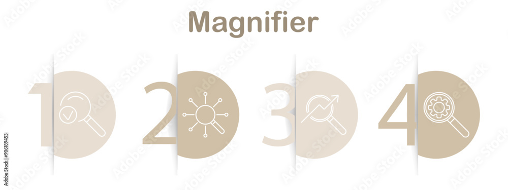 Magnifying tools line icons. Magnifier with checkmark, network, arrow growth, user search, search bar, cube search, simple magnifier, magnifier with eye, clipboard, info search, mobile magnifier Magnifying tools line icons. Magnifier with checkmark, network, arrow growth, user search, search bar, cube search, simple magnifier, magnifier with eye, clipboard, info search, mobile magnifier
