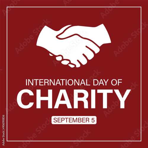 International day of charity. 5th September. Vector design or artwork.